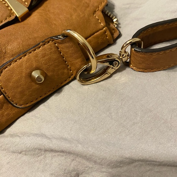 NWOT Authentic Jessica Simpson Brown Studded Santchel Purse - Picture 7 of 11